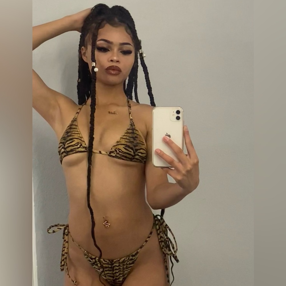 Animal print bikini